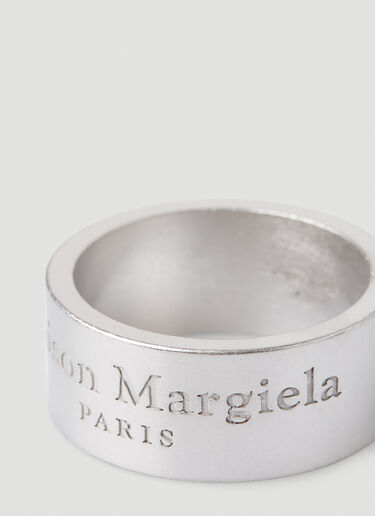 Maison Margiela Engraved Logo Ring Silver mla0148060