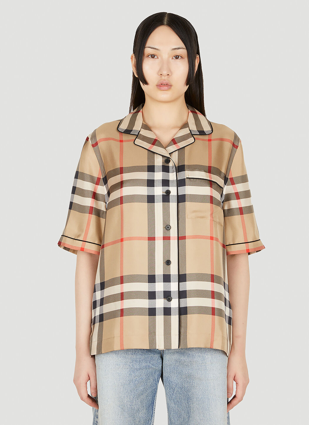 Burberry Women s Tierney Pyjama Shirt in Beige LN CC