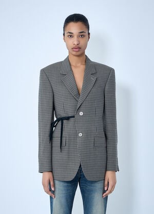 Balenciaga Wrap Tailored Blazer Grey bal0263015