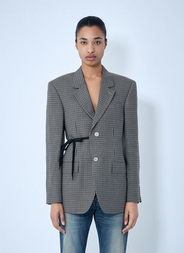 Balenciaga Wrap Tailored Blazer Grey bal0263015