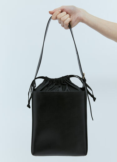 A.P.C. Sac Leather Shoulder Bag Black apc0253015