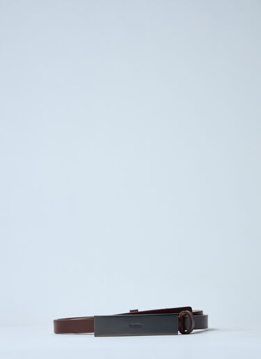 Max Mara 徽标铭牌腰带  棕色 max0260042