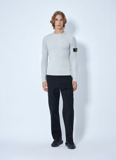Stone Island Ribbed Crewneck Sweater Grey sto0165065