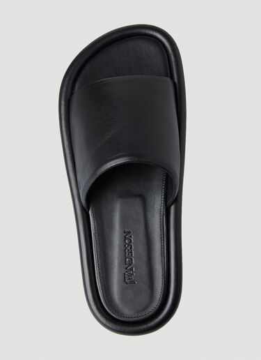 JW Anderson Bumper Flat Sandals Black jwa0149002