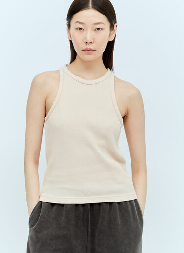 Logo Patch Tank Top Acne Studios Logo Patch Tank Top Cream acn0255016