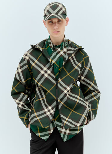 Burberry 格纹棒球帽 黑色 bur0355008