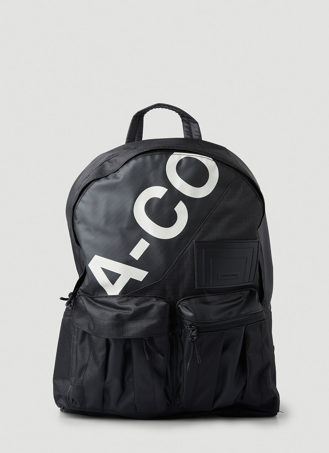 A COLD WALL Typographic Ripstop Backpack in Black LN CC