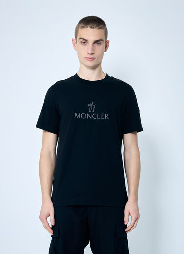 Moncler 로고 아플리케 티셔츠 블랙 mon0159039