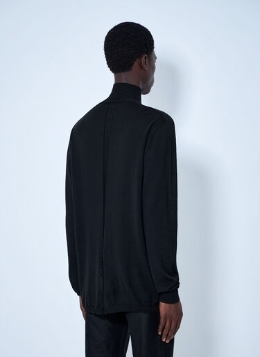 Rick Owens Oversized Turtleneck Sweater Black ric0165065