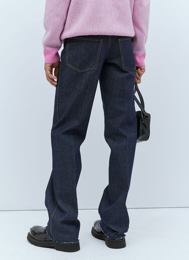 Raw Hem Jeans Gucci Raw Hem Jeans Dark Blue guc0154003