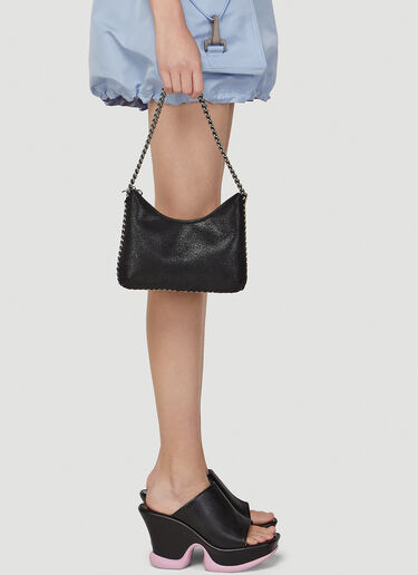 Stella McCartney Falabella Zip Mini Shoulder Bag Black stm0247030