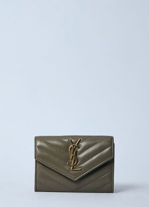 Saint Laurent Cassandre Wallet Beige sla0259013