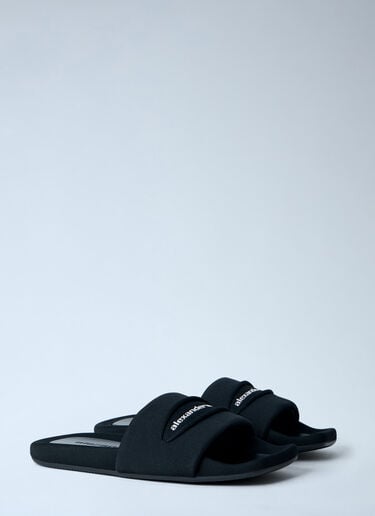 Alexander Wang Mesh Slide Sandals Black awg0263048
