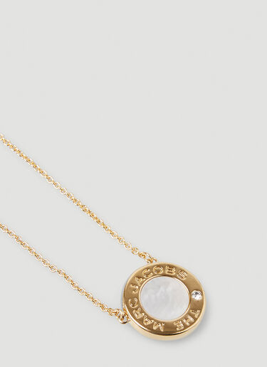 Marc Jacobs Mother of Pearl Medallion Necklace Gold mcj0250055