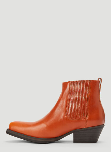 Our Legacy Cuban Boots Orange our0244013