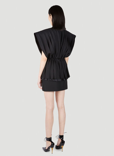 Gucci Flare Pleats Mini Dress Black guc0251194