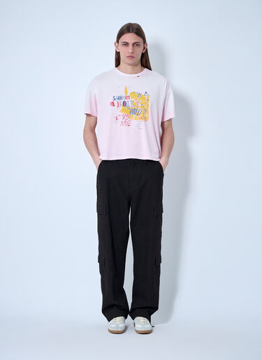 Paly 刺繍ロゴTシャツ  ピンク pal0160007