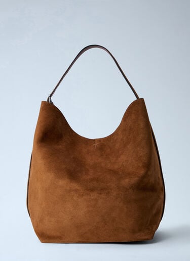 TOTEME Suede Belted Tote Bag Brown tot0257041