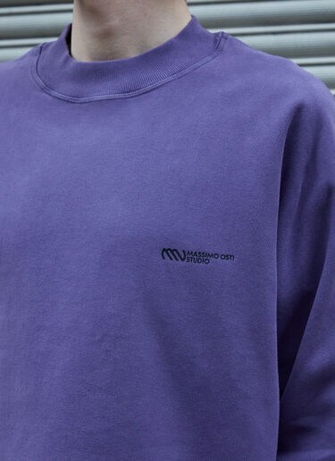 Massimo Osti Studio Logo Sweatshirt Purple mao0158039