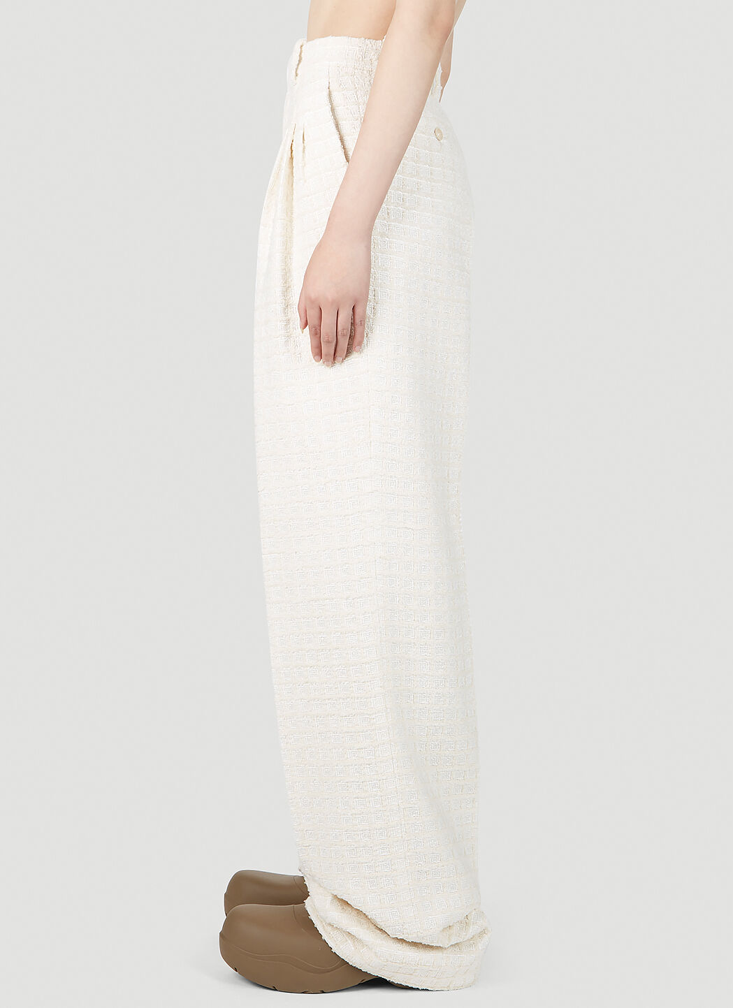 Gucci Tweed Pants in Cream | LN-CC