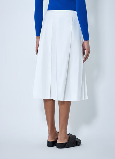 Pleated Midi Skirt Jil Sander Pleated Midi Skirt White jil0264005