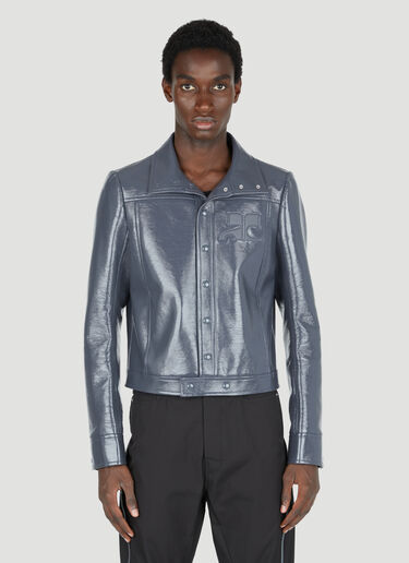 Courrèges アイコニックビニールジャケット グレー cou0154002