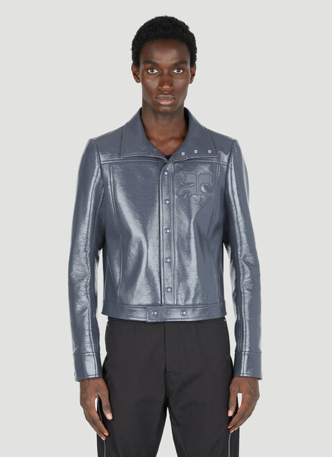 Courrèges アイコニックビニールジャケット ホワイト cou0152010