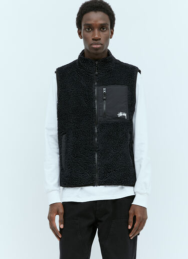 Stüssy Sherpa Reversible Vest Black sts0154004