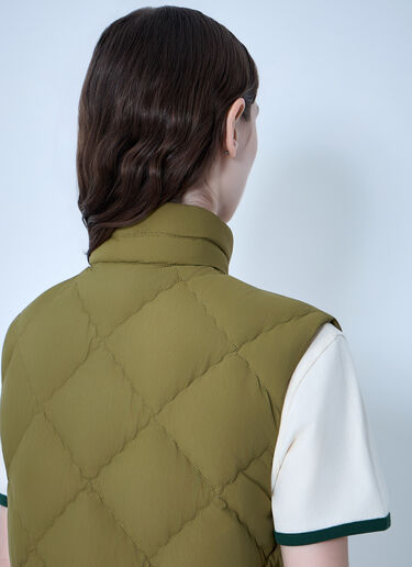 Moncler Biois Quilted Down Vest Green mon0264002
