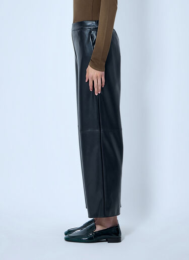 LN-CC® - Max Mara: Faux-Leather Effect Jersey Trousers - Black Max Mara Faux-Leather Effect Jersey Trousers Black max0266134