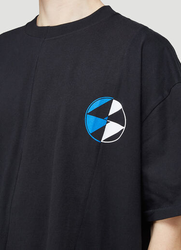 Reconstructed Split Logo T-Shirt The Salvages Reconstructed Split Logo T-Shirt Black slv0144003