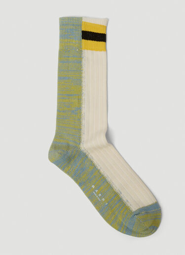 Marni Colour Block Socks Beige mni0150024