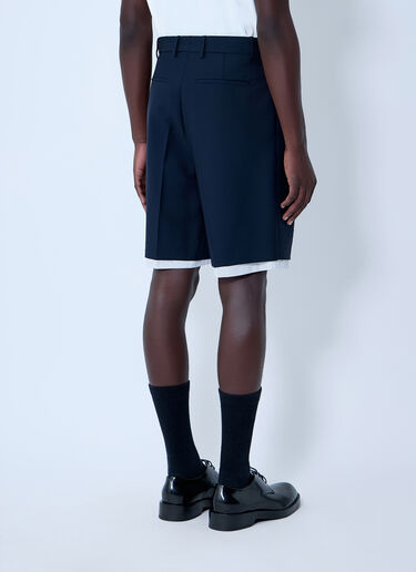 Jil Sander Wool-And-Mohair Shorts Blue jil0163005