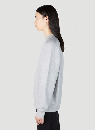 Logo Plaque Sweatshirt Prada Logo Plaque Sweatshirt Grey pra0252005