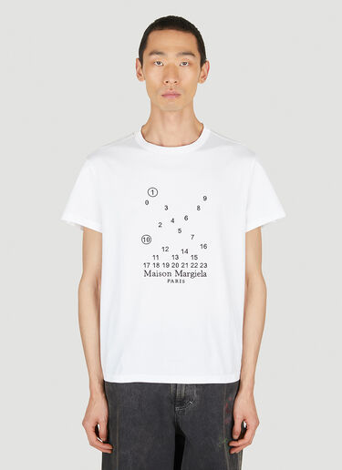 Maison Margiela Number Print T-Shirt White mla0150003