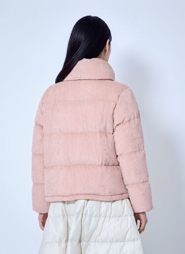 LN-CC® - Moncler: Lumineux Corduroy Short Down Jacket - Pink Moncler Lumineux Corduroy Short Down Jacket Pink mon0266022
