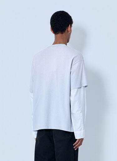 Acne Studios Layered Logo T-Shirt Grey acn0163018