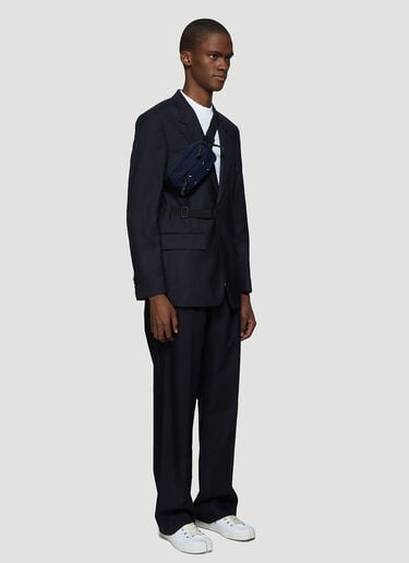Maison Margiela Strap-Fastening Blazer Navy mla0137009