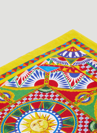 'Carretto Siciliano' linen placemat and napkin set Dolce & Gabbana Casa 'Carretto Siciliano' linen placemat and napkin set Multicoloured wps0690051