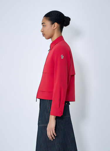 Moncler Grenoble Zip-Up Cotton Jacket Red mog0264007