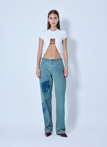LN-CC® - Jean Paul Gaultier: Wide-Leg Denim Trousers - Blue Jean Paul Gaultier Wide-Leg Denim Trousers Blue jpg0266017