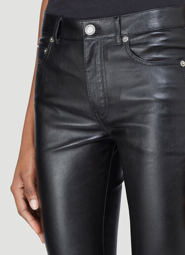 Saint Laurent Skinny Leather Pants Black sla0239008