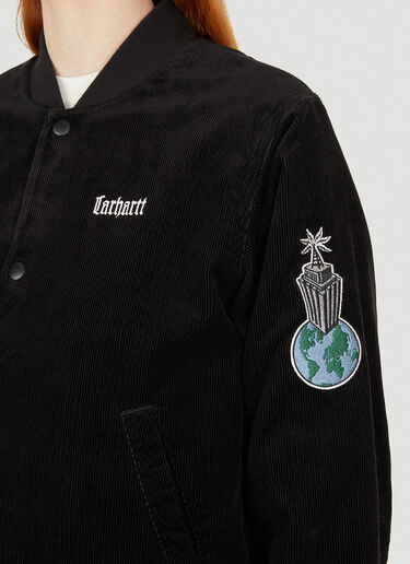 Carhartt WIP Letterman Jacket Black wip0250013