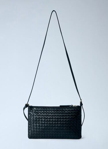 LN-CC® - Bottega Veneta: Intrecciato Piccolo Medium Pouch - Black Bottega Veneta Intrecciato Piccolo Medium Pouch Black bov0265049