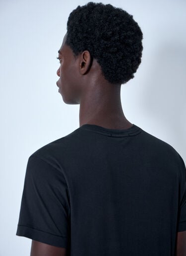 Stone Island Cotton Jersey Logo T-Shirt Black sto0164099