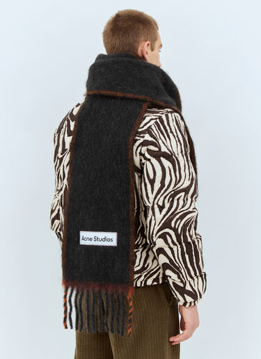 Acne Studios 울 모헤어 스카프 블랙 acn0157051