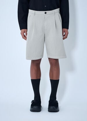 Massimo Osti Studio Gabardine Bermuda Shorts Beige mao0164004