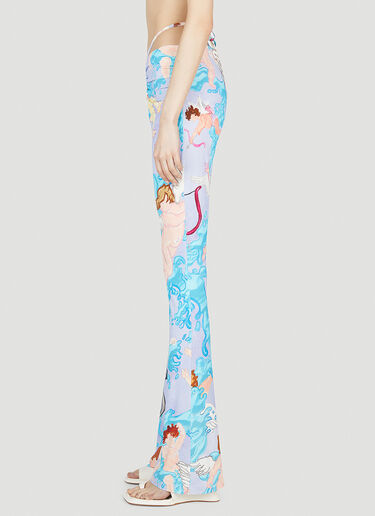 Marco Rambaldi Wrapped Printed Leggings Lilac mra0252008