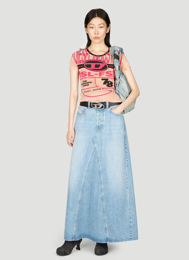 Diesel De-Pago Denim Maxi Skirt Blue dsl0255024