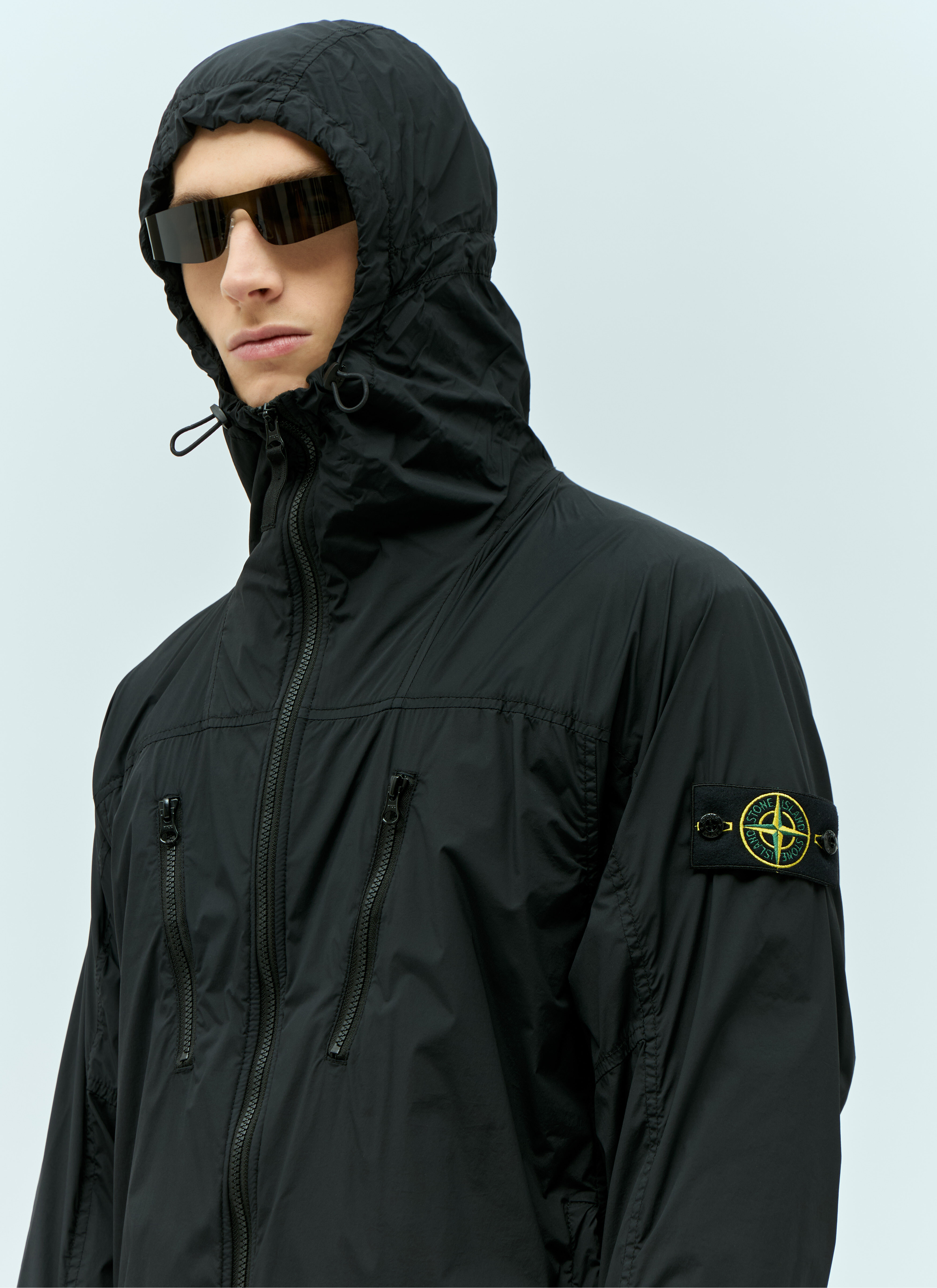 Stone island black nylon jacket 2025